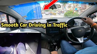 Busy Traffic me Smooth Car Driving Kaise Karein  Smooth Car Driving Tips in Traffic [upl. by Arahsat]