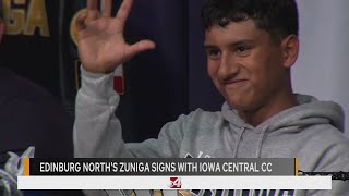 Edinburg Norths Zuniga signs with Iowa Central Comm College [upl. by Giza]