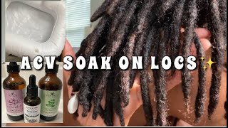 ACV Soak  After Care On Locs [upl. by Naara]