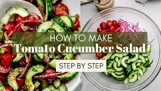 Mediterranean Tomato Cucumber Salad [upl. by Adnilev]