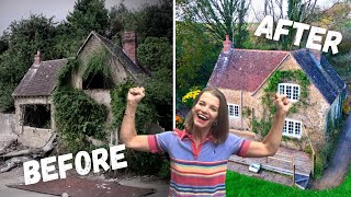 ONE YEAR in 15 minutes RENOVATING a Crumbling Cottage [upl. by Anovad]