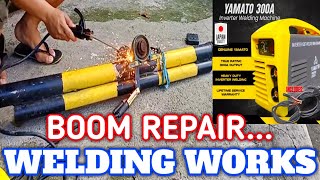 HOW DO I WELD REPAIR BOOM GATE BARRIER  YAMATO INVERTER WELDING MACHINE  TAGALOG [upl. by Dymphia]