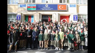 Diyanet İşleri Başkanı Erbaş TDV Azerbaycan Bakü Türk Lisesi’ni ziyaret etti [upl. by Eaner]