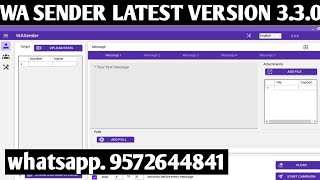 WA Sender 330 Latest Download and install FREE DOWNLOAD [upl. by Nevla]