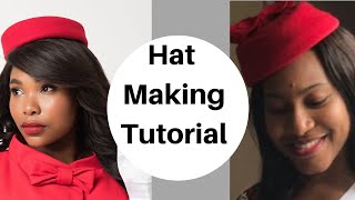 Hat Tutorial Red Pillbox Hat [upl. by Zeiler225]