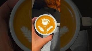 Beautiful Latte art rose🌹by Baristasunilcoffeeart rose latteart coffee shorts reels cafe [upl. by Nairda]