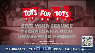 WireNut Home Services Toys for Tots Promotion [upl. by Denoting]