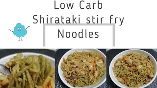 How to Cook Shirataki noodles stir fry  Low Carb [upl. by Dnomsed]