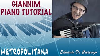 Metropolitana Eduardo De Crescenzo  Tutorial per pianoforte con Yamaha Style e accordi by GianniM [upl. by Kreda303]