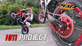 HM TPR86 PROJECT 14  TRASMISSIONE PBR  TEST WHEELIE tpr86 sound [upl. by Otreblide]