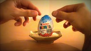 How to open a Kinder Surprise Egg toy inside [upl. by Ociram]