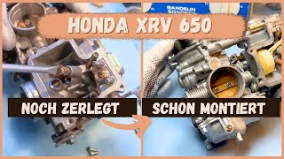 Honda XRV650 RD03 Vergaser montieren Schritt für Schritt vom Vergaseronkel [upl. by Aztinad]