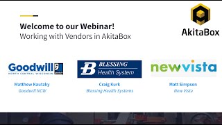 Webinar Working with Vendors in AkitaBox [upl. by Kahcztiy]