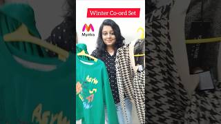 Myntra Winter Coord Set l Winter outfit l Myntra Winter Haulfashion winter wintercoordsetoutfit [upl. by Asia472]