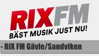 RIX FM Alla nya frekvenser i hela sverige Station IDs [upl. by Sirret579]