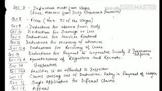 Part 2Payment of wages DeductionsLabour LawLLB CS  Law in hindi How to learn law check descri [upl. by Clarence]