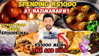 1000 RUPEES STREET FOOD CHALLENGE in NAZIMABAD2023 [upl. by Cas]