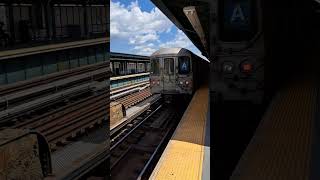 Lefferts Boulevard Bound R46 A train entering and leaving 80th Street [upl. by Dlopoel238]