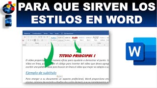 COMO APLICAR ESTILOS EN WORD CORRECTAMENTE [upl. by Nosyk]