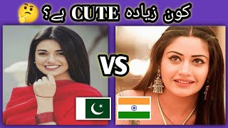 Who is most beautiful part 2  pakistani vs Indian Actress Pick one Challenge  Sana Baloch [upl. by Xilef]