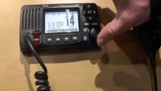 Introducing the Icom ICM423G amp ICM323G VHFDSC radios at the London Boatshow 2015 [upl. by Schwinn]