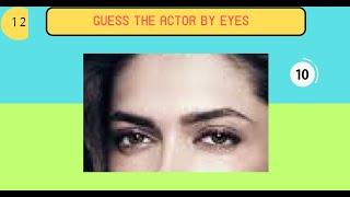 Guess the famous actor and actress by eyes 2024 Bollywood edition Most challenging questions [upl. by Marquez866]