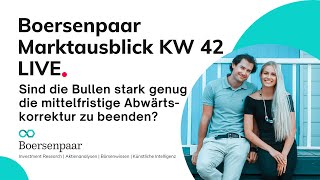 Marktausblick KW42 Weiterer Abverkauf DAX SampP500 NASDAQ100 DOWJONES EURUSD Aktie Börse [upl. by Einaej848]