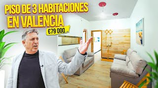 Piso en venta de 3 habitaciones en Valencia  79 000 euro ☀️ Inmobiliaria Alegria 🇪🇸 [upl. by Also]