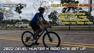 275 Toseek Rigid Fork amp 38T Oval 1x Chainring sa 29 DEVEL HUNTER X MTB Frame ni Ian Mark Alarde [upl. by Koenraad155]