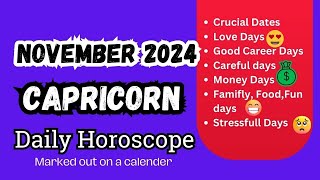 Capricorn November 2024 Horoscope [upl. by Ahsiad73]