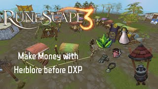 RuneScape 3  Make Money while training Herblore BEFORE DXP [upl. by Aek]