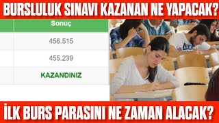 Bursluluk Sınavı Kazananlar Ne Yapacak PTT Kartını ne zaman alacak Burs ne zaman alınacak [upl. by Monty649]