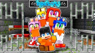 FUI PRESO COM O SONIC E SEUS AMIGOS no MINECRAFT [upl. by Asaeret]