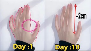 TOP EXERCISE FOR FINGER amp HAND  The best way to make lean  longer Finger Get perfect Hand [upl. by Caputto]