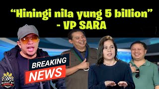 HININGI NiLA YUNG 5 BILLION VP SARA [upl. by Elleirol681]