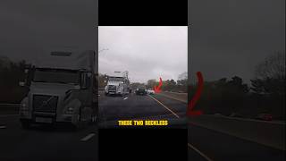 Two Reckless Driver on a Highway dashcam road crash [upl. by Uund]