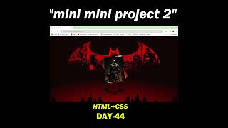 Current Coders 241000 This is my mini mini project 2 webcoding webdevelopment css html coders [upl. by Arotal]