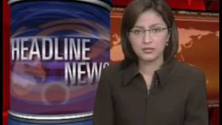 Rahma Sarita tampak gugup dan berdiam diri saat membacakan berita Headline News 2004 [upl. by Reibaj149]