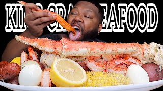 KING CRAB SEAFOOD BOIL  MUKBANG  FLAVASBYDAMEDASH [upl. by Kreis282]