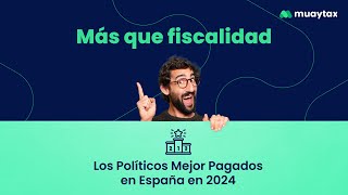 Estos son los políticos mejor pagados en España😯 [upl. by Annavaig]