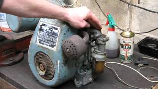 Villiers stationary engine start and tune  Australian 122 classic [upl. by Justin]