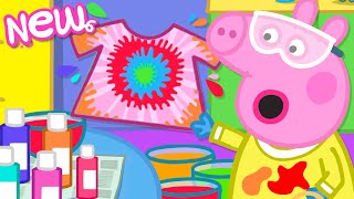 Peppa Pig Tales 👚 Peppas Tie Dye TShirts 🎨 BRAND NEW Peppa Pig Episodes [upl. by Yekciv252]