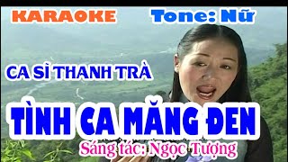 KARAOKE Tình Ca Măng Đen Tone Nữ Thanh Trà karaoke shorts short mangden mangdenkontumshorts [upl. by Tikna]