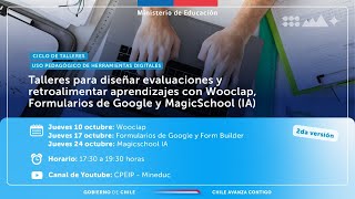 2da versión Talleres Diseñar evaluaciones y retroalimentar aprendizajes con Wooclap [upl. by Torhert232]