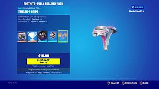 NEW THRASHR GRIPS PICKAXE IN FORTNITE FULLY REALIZED PACK [upl. by Postman]