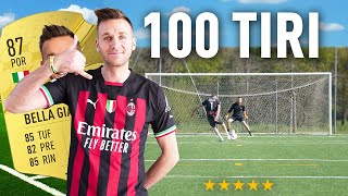 🎯⚽️ 100 TIRI CHALLENGE BELLA GIANDA ex MILAN  Quanti Goal Segnerà su 100 tiri [upl. by Acinorrev421]