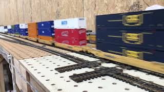 Triple stack CSX train with Ho Scale [upl. by Unni]