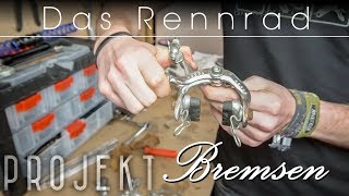 Rennrad Projekt  Bremsen reinigen und einstellen [upl. by Aeet743]