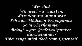 Fettes Brot  Schwule Mädchen Lyrics [upl. by Jareb]