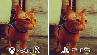 Stray Xbox Series X vs PS5 Graphics Comparison [upl. by Longo]